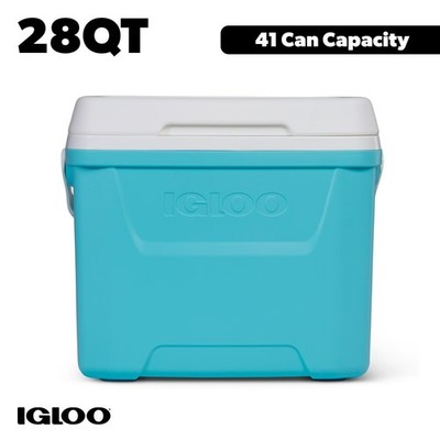 28 Quart Igloo Laguna Cooler Hard Sided Ice Chest Aqua Blue Picnic Camping