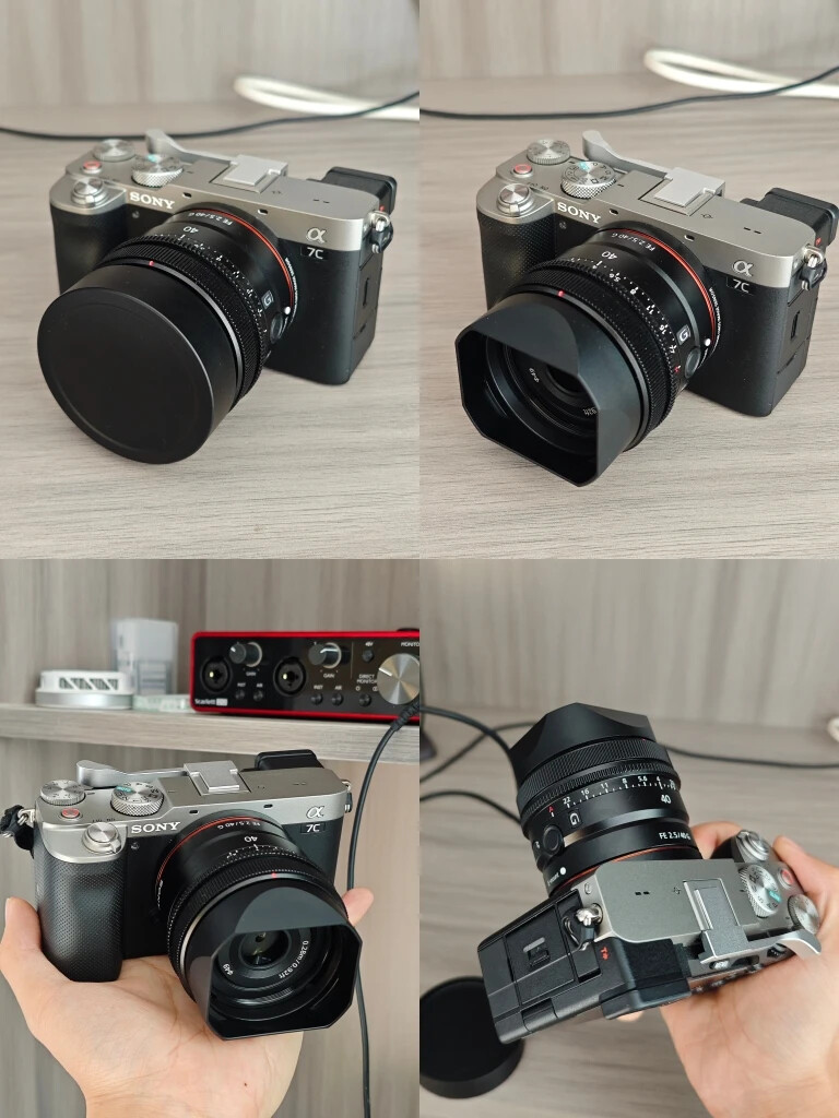 fit for Sony FE 40mm F2.5 G FE 50mm F2.5 G FE 24mm F2.8 G