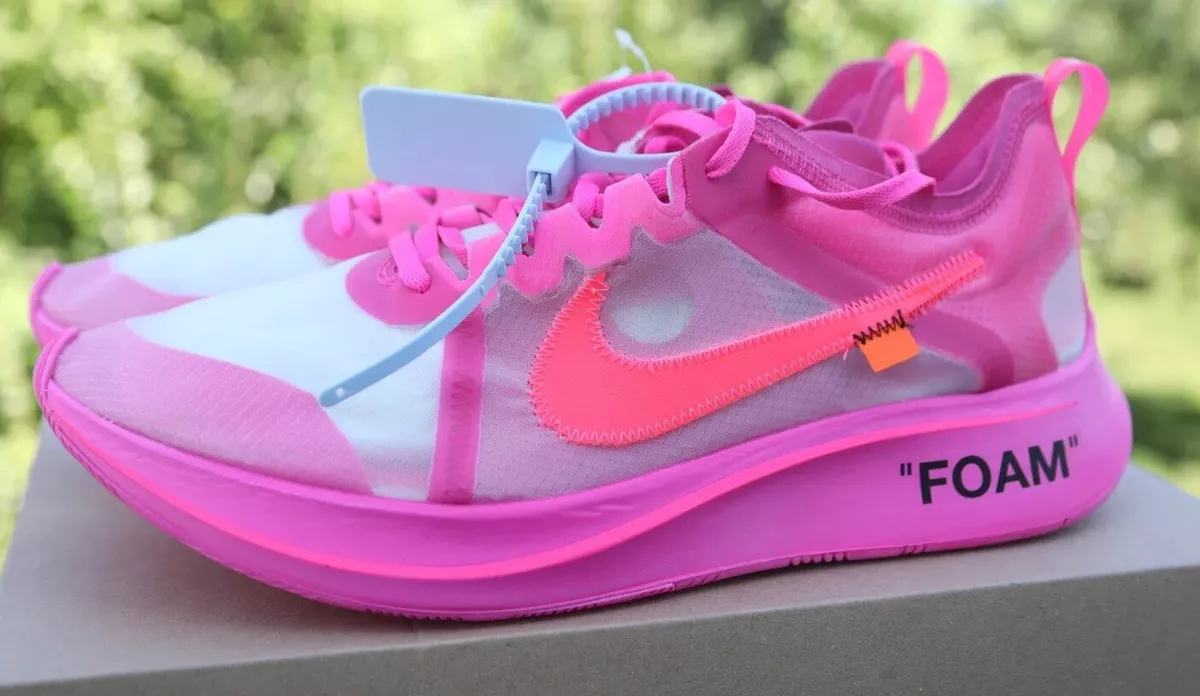 The 10 : Nike Zoom Fly Off-White Tulip Pink/Racer Pink