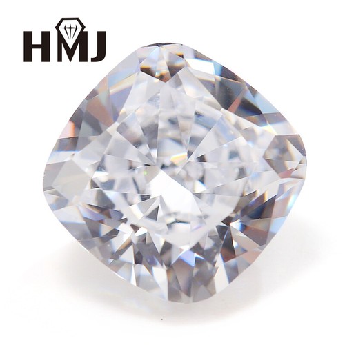 Cushion Crush Ice Cut High Quality Carbon Diamond Cubic Zirconia CZ 5A+ Gemstone - Picture 19 of 30