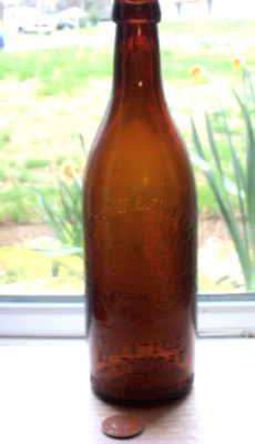 RARE BROWN LOOP SEAL  BEER , THE J F WIESSNER & SONS FROM BALTIMORE, MARYLAND
