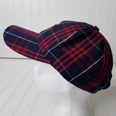 Love Your Melon Plaid Baseball Hat Red 