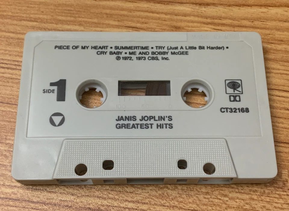 JANIS JOPLIN: Greatest Hits Cassette Tape Columbia PCT-32168 W/ NEW CASE Foto 2 de 3