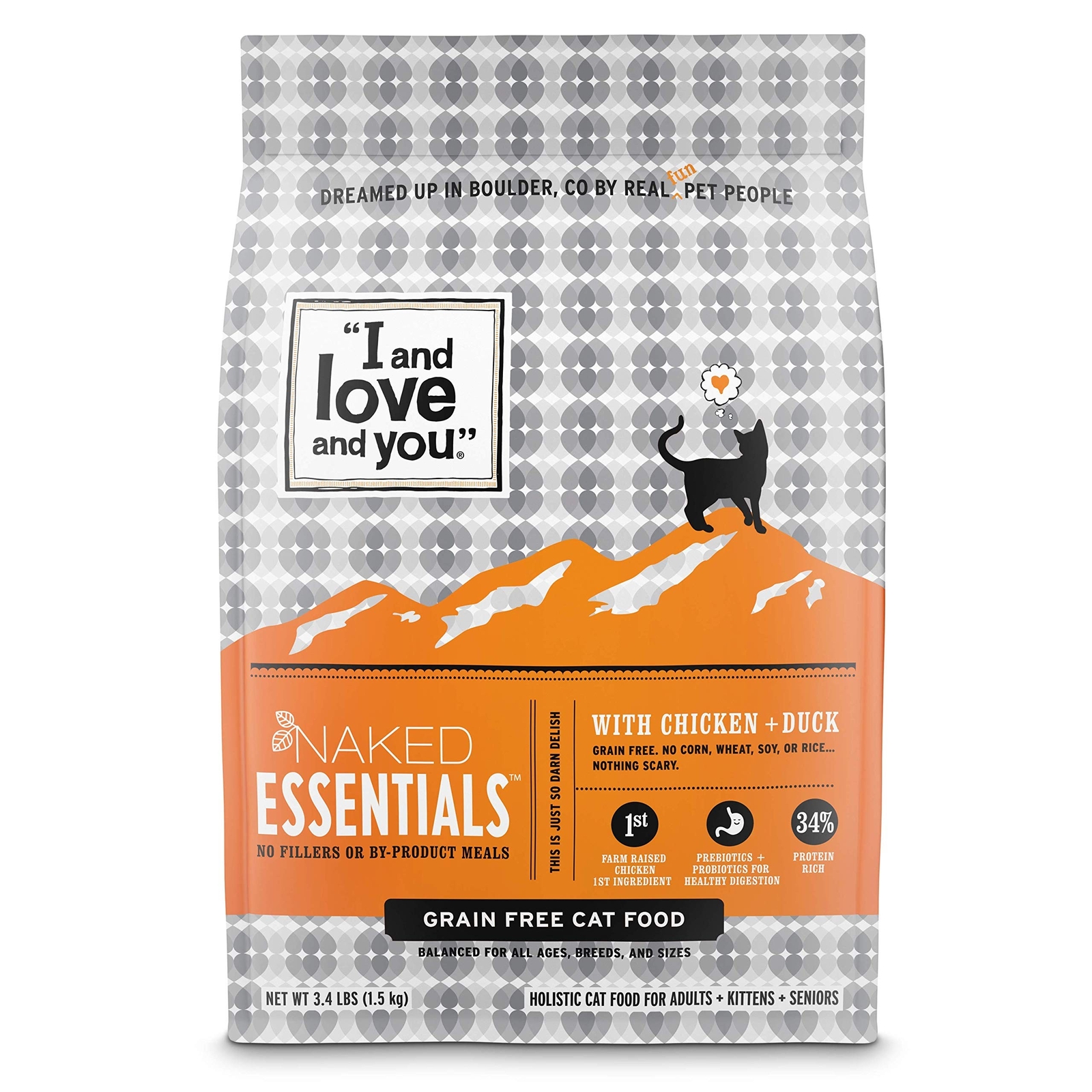 "I and love and you" Naked Essentials Dry Cat Food, Chicken 