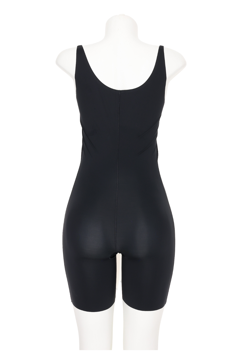 ワイヤレス Spanx L135840 Thinstincts Open-Bust Mid-Thigh Shaping Black