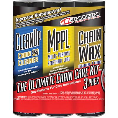 Maxima Ultimate Chain Wax Care Kit - 3/Pack 70-749203