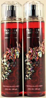 QTY 2 - Bath & Body Works VAMPIRE BLOOD Fine Fragrance Body Mist Spray 8Oz