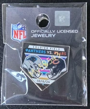 Carolina Panthers VS Chicago Bears GAME DAY PIN 10/6/24 Crucial Catch