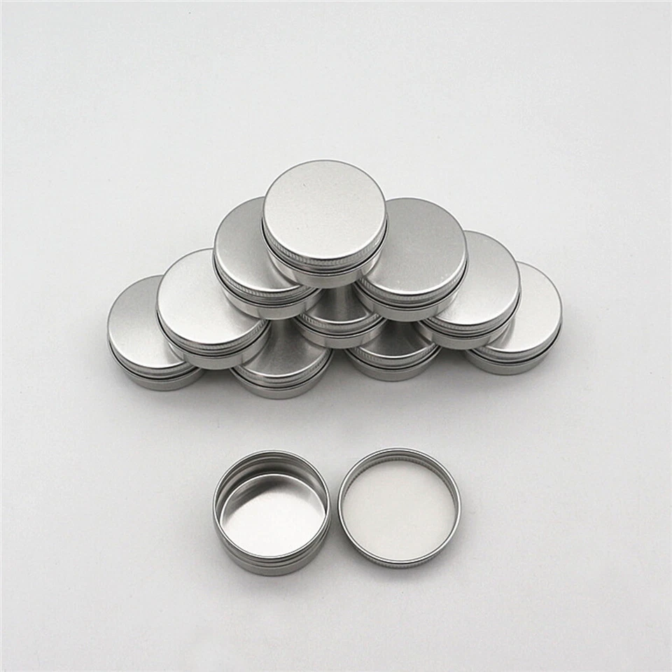 15~100ml Small Mini Round Tins Cans Box Metal Jewelry Container Case w/Screw Lid - image 4 of 4