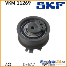 Tensioner pulley, timing belt SKF VKM11269 for VW Passat Multivan V