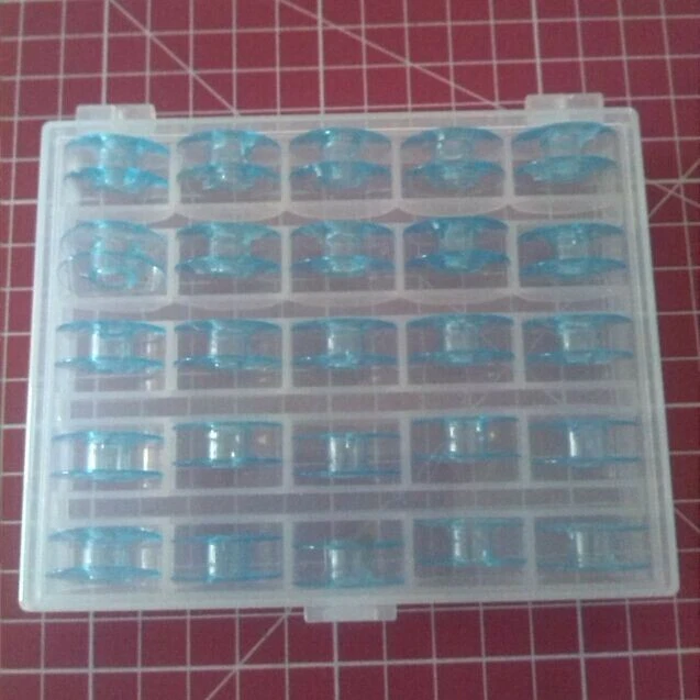 25 bobinas de plástico en caja 9033P para PFAFF130 2022 2023 6110 1523 7510 1475CD Foto 2 de 3