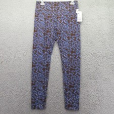 Leggings Wild Fable Women's M High-Waisted Classic Dark Brown Floral MSRP: 12