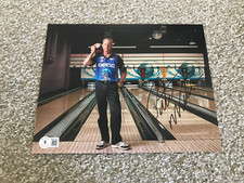 PETE WEBER Signed Autographed 8x10 Photo PBA BOWLING HOF STRIKEEEE BAS BECKETT A