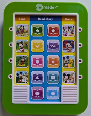 Me Reader Electronic Story Reader Mickey Mouse Clubhouse No Batteries Works Used