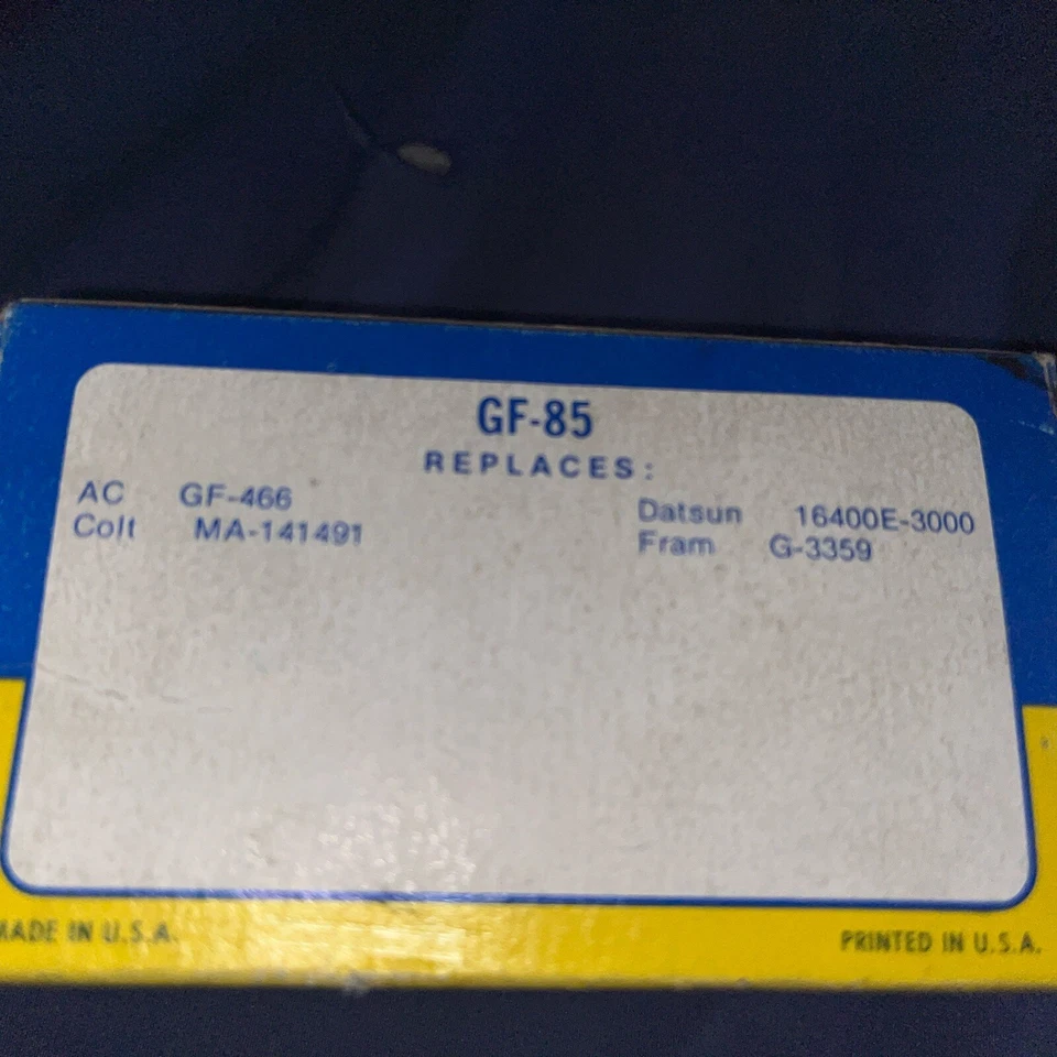 Топливный фильтр Hastings GF-85 заменяет G-3359 Gf-466 - Изображение 2 из 2