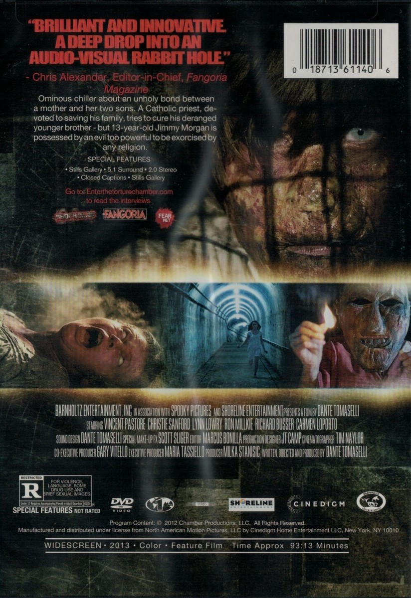 Torture Chamber (DVD) 2013 Vincent Pastore, Christie Sanford NEW