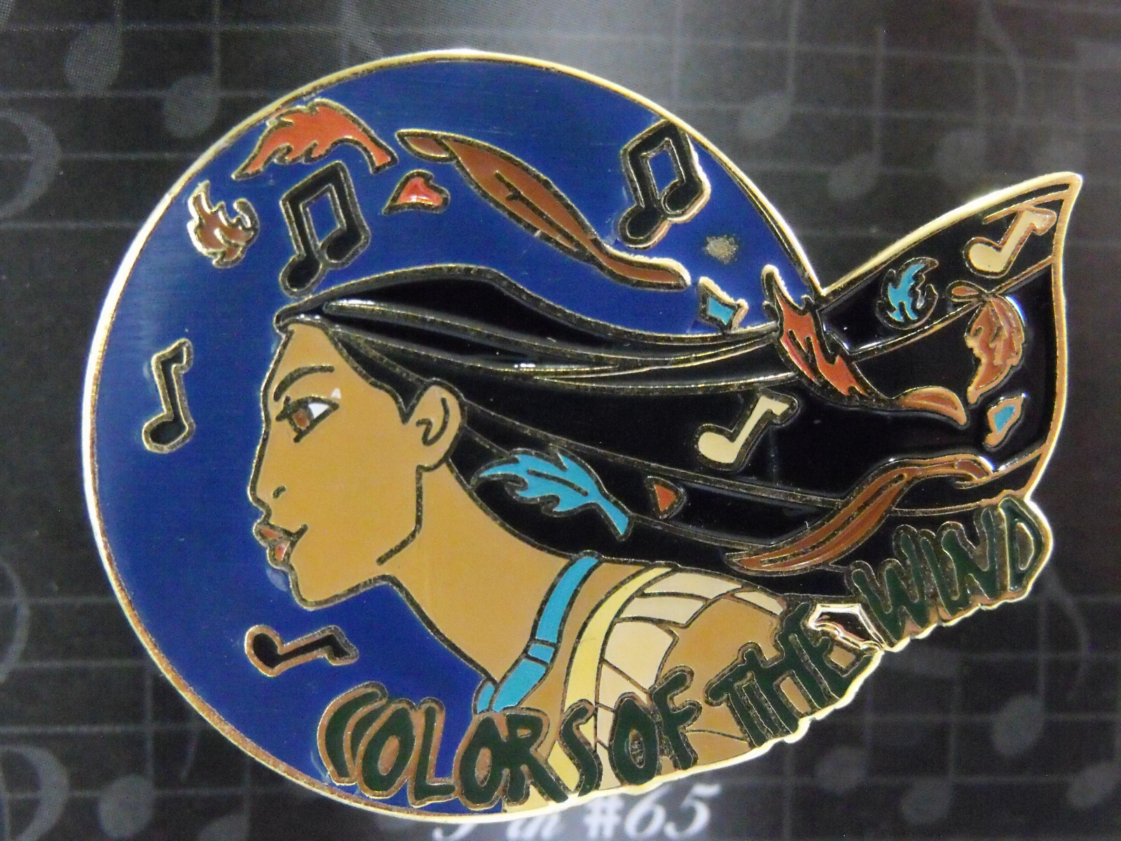 Disney Magical Musical Moments Pin #65C Blue Colors Of The Wind Pocahontas