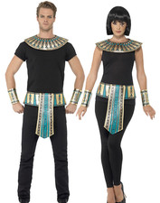 Adults Egyptian Pharaoh Kit Mens Ladies Egypt Fancy Dress Costume Outfit New