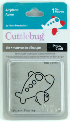 Cuttlebug Provo Craft 2 x 2'' Stanze - Flugzeug 