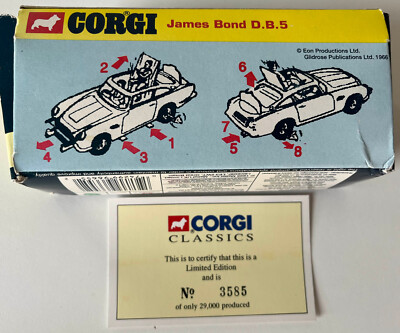 Corgi James Bond 007 Aston Martin DB5 30th Anniversary Limited