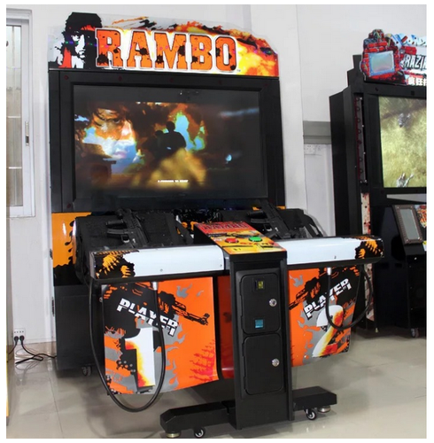 Commercial 3d Rambo Shooting Coin Operated Arcade Interactive Sound Video Game Ebay