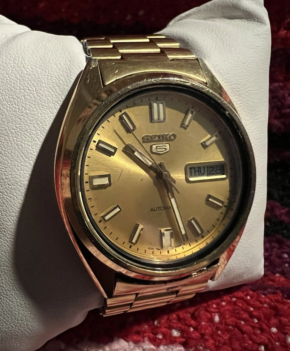 24kt PREMIUM GOLD シューベルト Seiko 5 Gold Analog Wristwatches for sale | eBay