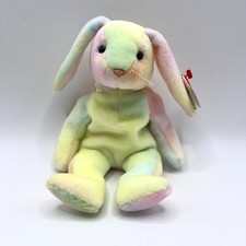 Ty Beanie Baby Hippie the Bunny DOB May 4, 1998 MWMT