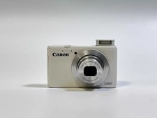 Canon PowerShot S200 10.1MP Digital Camera 5x Optical Zoom  ISO 80 - 6400  white  