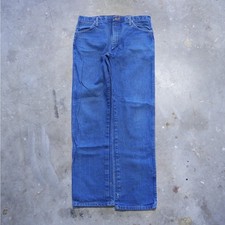 Vintage 90s Wrangler Cowboy Cut Made in USA Medium Blue Jeans