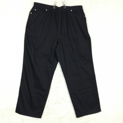 Koret Womens Pants Trouser Classic Navy Blue Pull On High Rise Ankle Plus 18W