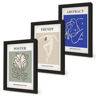 Wohnzimmer Poster Set Im Rahmen Henri Matisse Pastellgrafiken Schwarz Rahmen