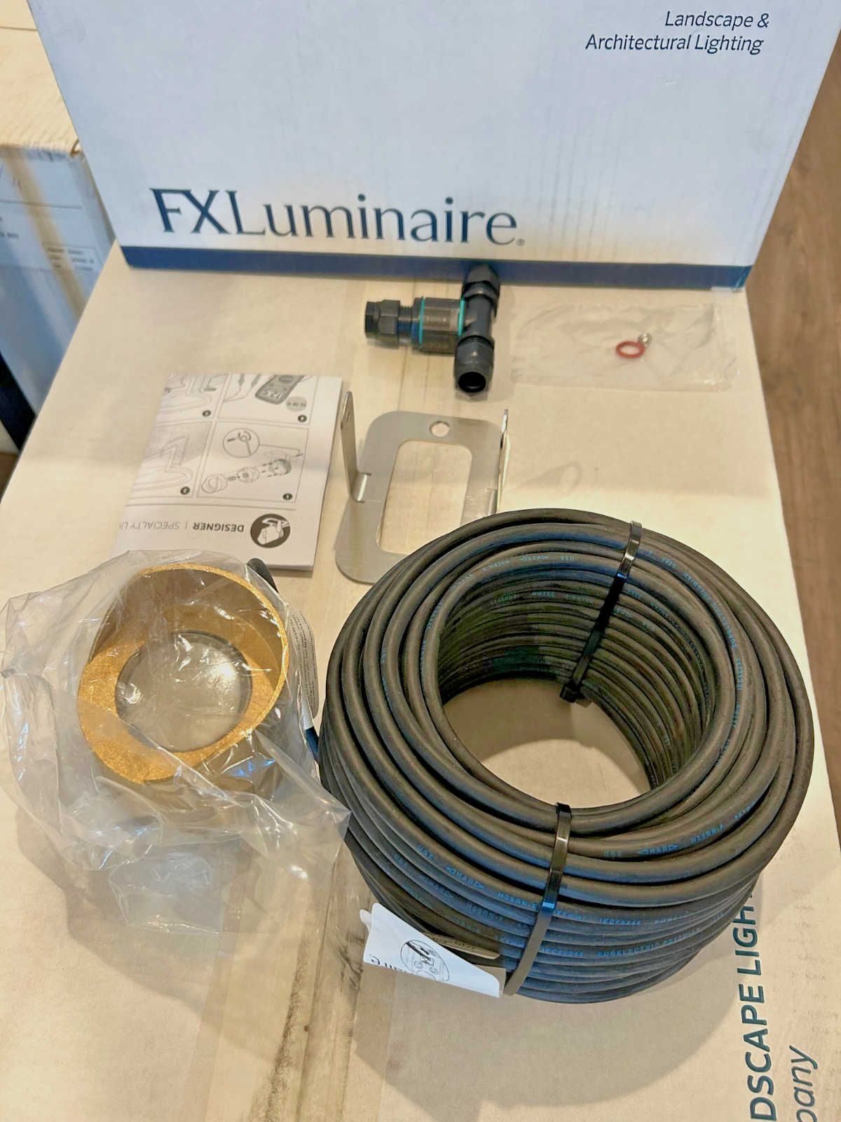 FX Luminaire Designer Premium Underwater LED Light Brass 12V 140 Lumens - NEW