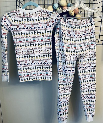 Hanna Andersson Organic Cotton Raised by Elves Elf Christmas Holiday Pjs 150 12 - Picture 2 of 4