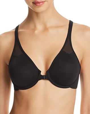 Wacoal Body by Wacoal Front Close Racerback Underwire Bra Black Size 32C