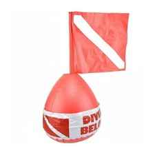 Inflatable Dive Flag Buoy Highly Visible Underwater Diving Indicator Buoy Quick