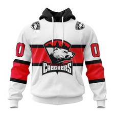 Personalized Charlotte Checkers Hoodie 2025/26 White Design