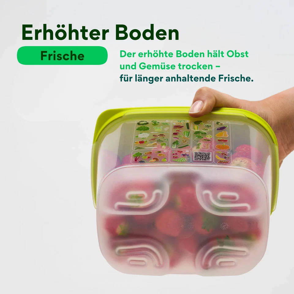 Tupperware Klima Oase div Gr 375ml 800ml 1,8L 4,4L 9,9L Gemüse Prima Kühlschrank - Bild 4 von 4