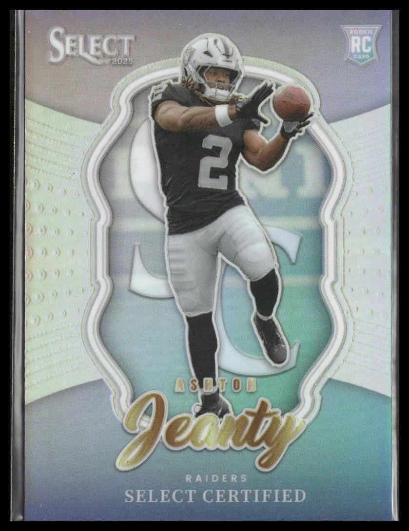 2025 Panini Select #4 Ashton Jeanty Certified Rookies Silver Prizm RC (i19290)
