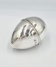 GEORGIAN STERLING SILVER EGG SHAPED NUTMEG GRATER Birmingham 1798
