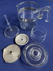 Vintage Pyrex Flameware 7756-B Glass Percolator 6 Cup Coffee Pot • Complete
