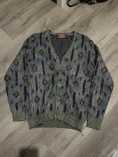 VINTAGE 80s/90s WOOL MOHAIR blend Cardigan Sweater KURT COBAIN
