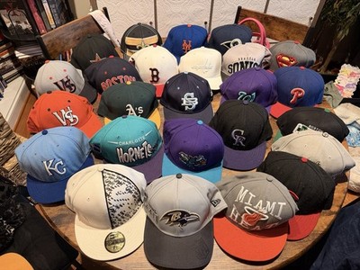 Lot Of 25 Sports Strapback Hats Caps Dad NFL NCAA NHL MLB Hat Bundle Reseller