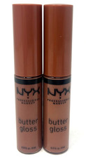  2 NYX Butter Gloss Lip Gloss Sealed 0.27 fl oz BLG46 - Butterscotch