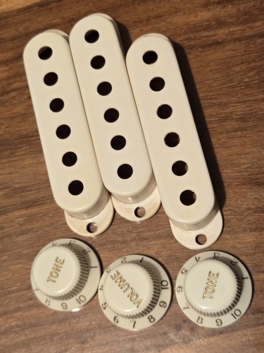 Tonabnehmer Abdeckungen Pergament weiß 52 mm jede Kombination. Für Stratocaster 3er Set