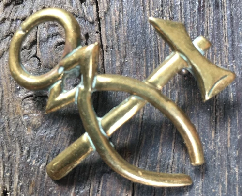 Original WW1 Brass Trade Badge Blacksmith/Artificer.
