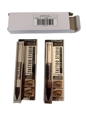 Pack of 2 Maybelline New York Tattoo Studio Brow Lift Stick, # 260 Deep Brown