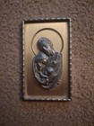 Vintage Religious Holy Family Metal Frame Plaque A.L. Pure Pewter 88% Made Italy — photo 2