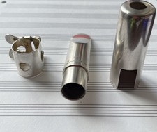 BILL LEWINGTON L220 metal mouthpiece for alto sax with original ligature &  cap 