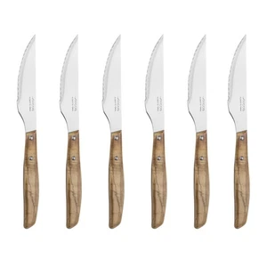 4 Ensemble de steaks de pouce 6. Pocket Pack avec bord lisse pour la coupe et...