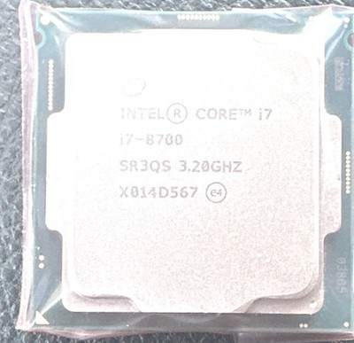 Intel Core i7-8700 SR3QS Desktop Processor 3.2 GHz, 6-Core, 12-Thread Tested